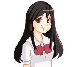 A High school girl sticker #6164382