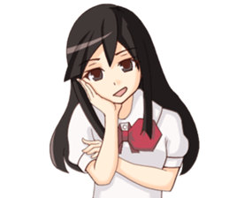 A High school girl sticker #6164385