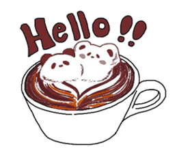 miyo's latte art sticker #6165017