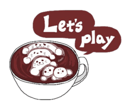 miyo's latte art sticker #6165048