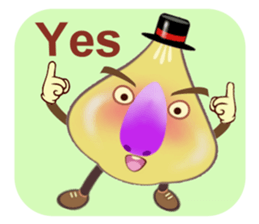 Funny garlic star sticker #6165457