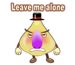 Funny garlic star sticker #6165458