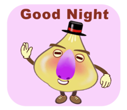 Funny garlic star sticker #6165462