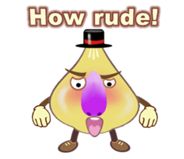 Funny garlic star sticker #6165463