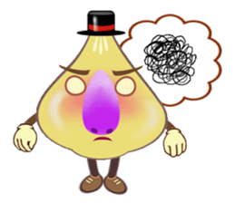 Funny garlic star sticker #6165464