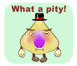 Funny garlic star sticker #6165467