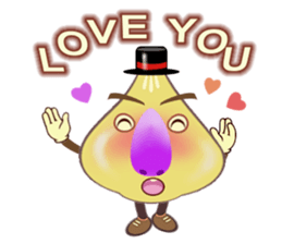 Funny garlic star sticker #6165469