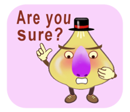 Funny garlic star sticker #6165470