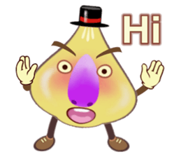 Funny garlic star sticker #6165471