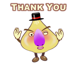 Funny garlic star sticker #6165472