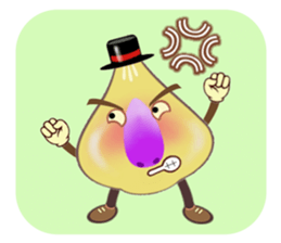 Funny garlic star sticker #6165473