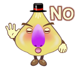 Funny garlic star sticker #6165474