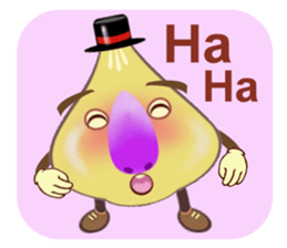 Funny garlic star sticker #6165478