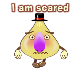 Funny garlic star sticker #6165482