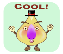 Funny garlic star sticker #6165483