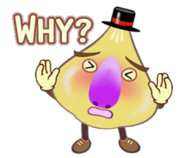 Funny garlic star sticker #6165485