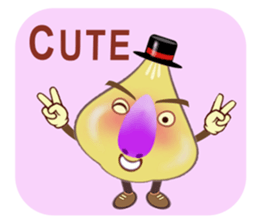 Funny garlic star sticker #6165486