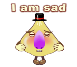 Funny garlic star sticker #6165487