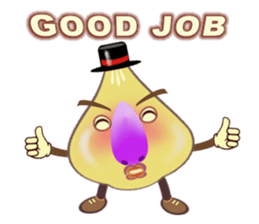 Funny garlic star sticker #6165488