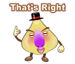 Funny garlic star sticker #6165490