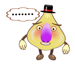 Funny garlic star sticker #6165495