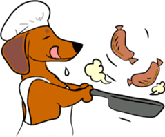 Dachshunds love playing! sticker #6165500