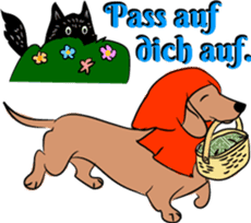 Dachshunds love playing! sticker #6165504