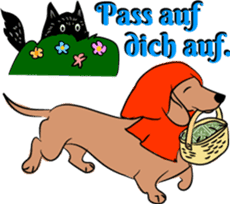 Dachshunds love playing! sticker #6165504
