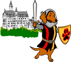 Dachshunds love playing! sticker #6165516