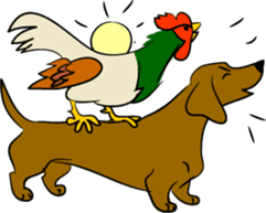 Dachshunds love playing! sticker #6165517