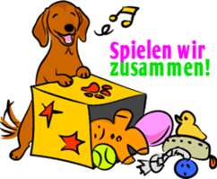 Dachshunds love playing! sticker #6165522