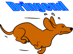 Dachshunds love playing! sticker #6165524