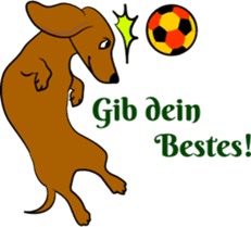 Dachshunds love playing! sticker #6165529