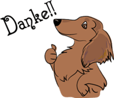 Dachshunds love playing! sticker #6165531