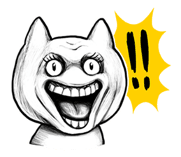 Laugh cat sticker #6166073