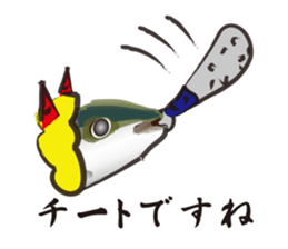 yellowtail cosplaying_Game term sticker #6166363