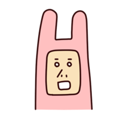 Charming Rabbit man sticker #6166431