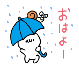 Rain White Bear sticker #6167184