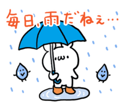 Rain White Bear sticker #6167193