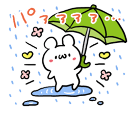 Rain White Bear sticker #6167213