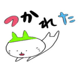 Rabbit and white girl sticker #6167222