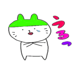 Rabbit and white girl sticker #6167228