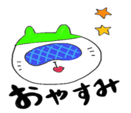 Rabbit and white girl sticker #6167239