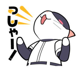 The cat which plays baseball sticker #6167627