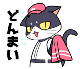The cat which plays baseball sticker #6167650