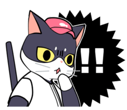 The cat which plays baseball sticker #6167654