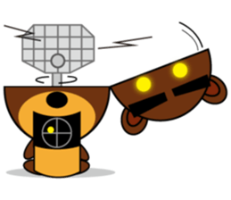 Black Eyebrows Bear 8 sticker #6169349