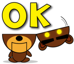 Black Eyebrows Bear 8 sticker #6169352