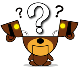 Black Eyebrows Bear 8 sticker #6169354