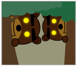 Black Eyebrows Bear 8 sticker #6169374